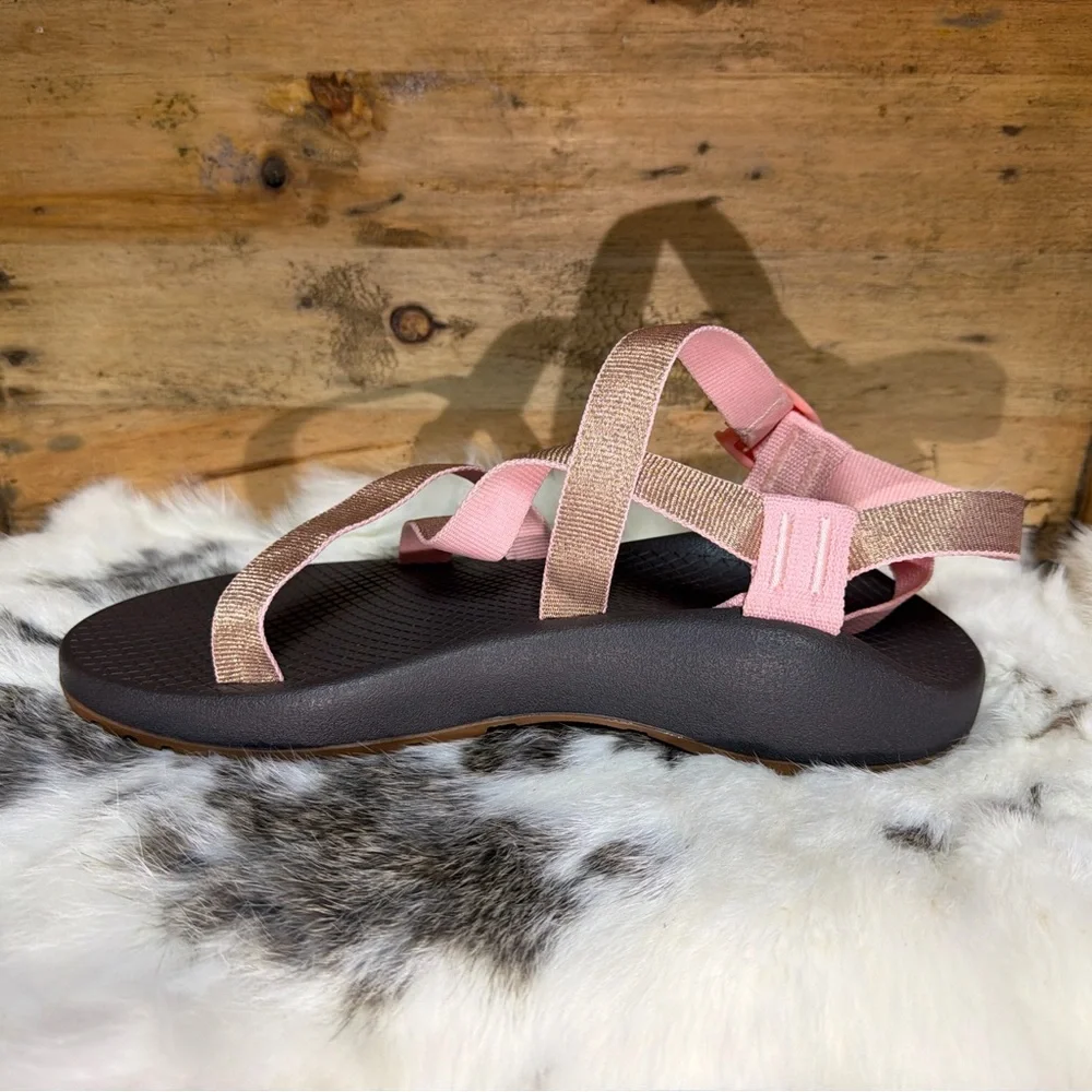 Chaco Z2 Women's Sandals Brown with Pink Straps - Picture 12 of 12
